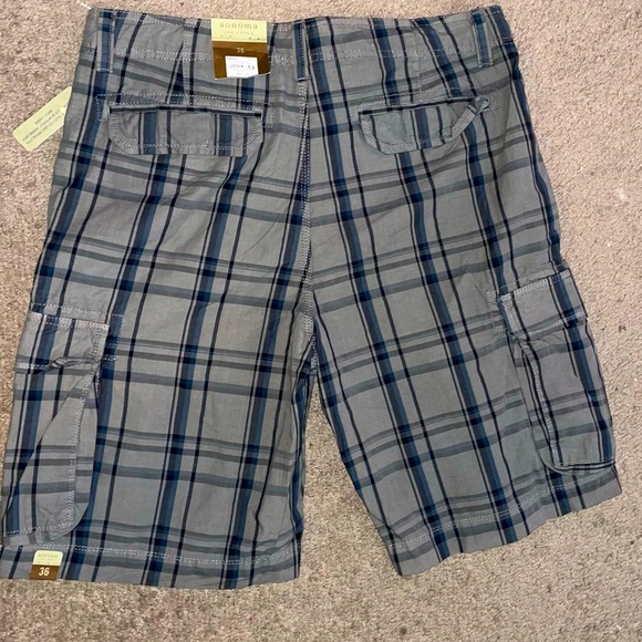 SONOMA PLAID CASUAL SHORTS 36 - Picture 3 of 3